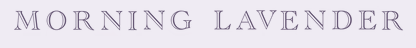 Morning Lavender Coupon Codes